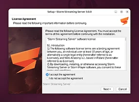 Accept the Software License