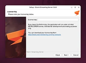 Enter the License Key