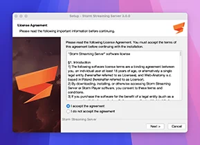 Accept the Software License