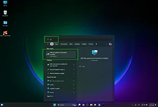 Search for environment variables
