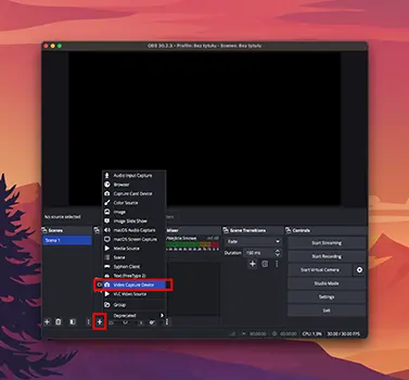 Adding a webcam to OBS part 1