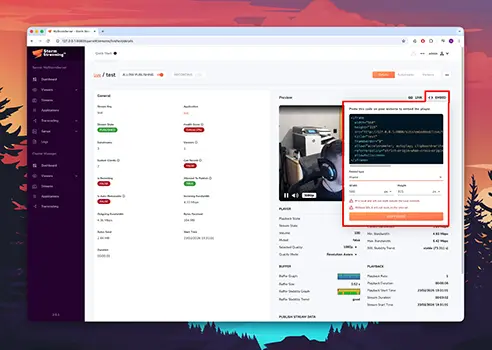 Embedding the player