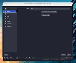 Select the Stream tab on the left side.