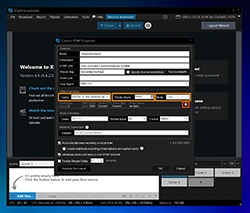 Choose Codec (x264 or NVENC), Bitrate and mode.